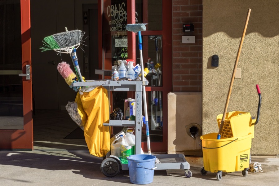 Professioneel schoonmaakmateriaal van CSA Cleaning, klaar voor gebruik